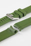 CRAFTER BLUE CB13 Rubber Watch Strap for Seiko MM200 Series – GREEN with Rubber Keepers