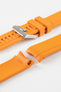 CRAFTER BLUE CB13 Rubber Watch Strap for Seiko MM200 Series – ORANGE with Rubber Keepers