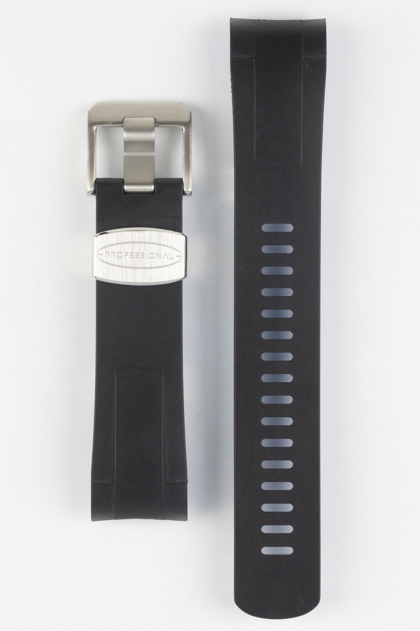 CRAFTER BLUE TD01 Rubber Watch Strap for Tudor Black Bay Series – BLACK & BLUE