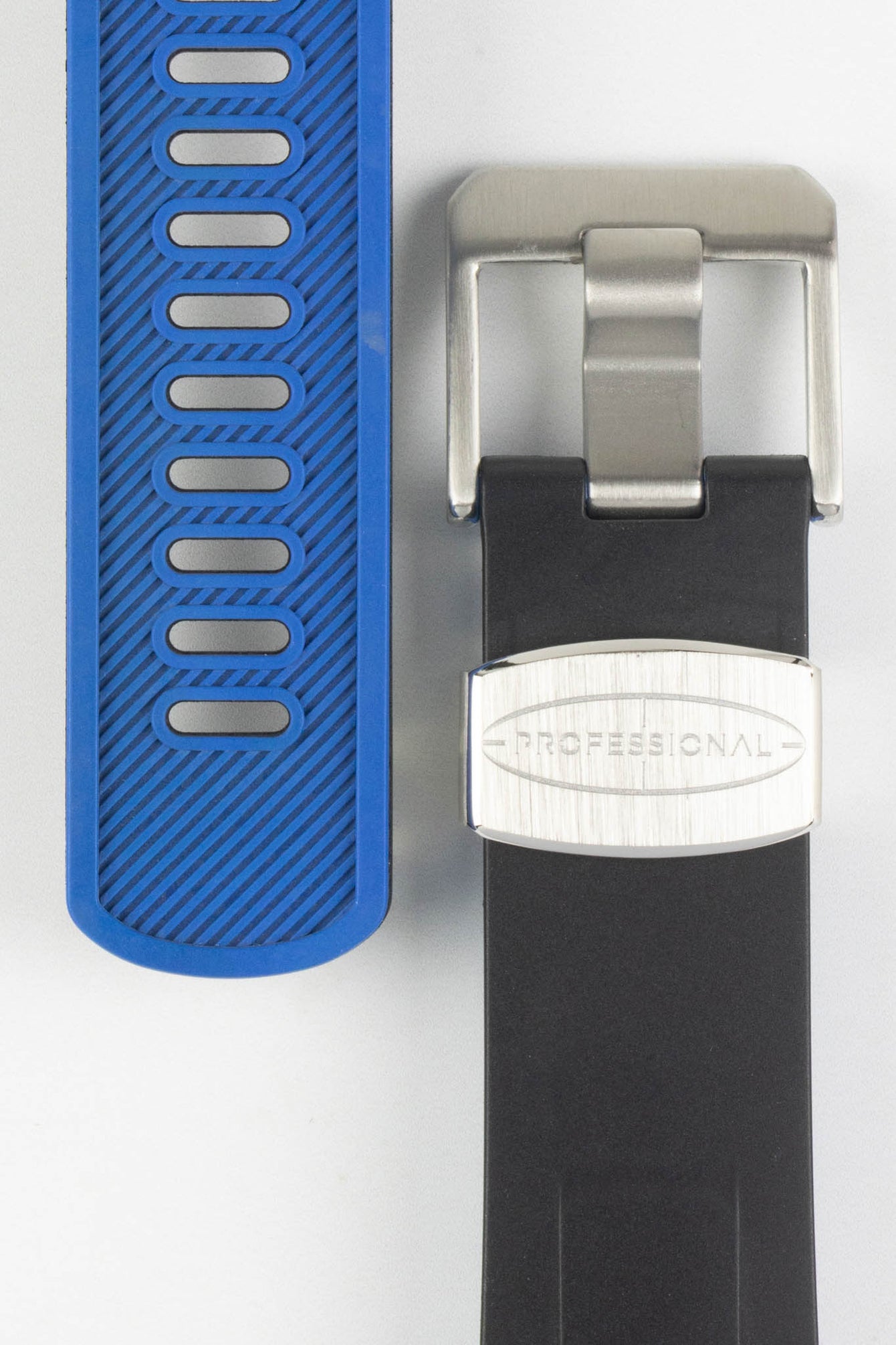 CRAFTER BLUE TD01 Rubber Watch Strap for Tudor Black Bay Series – BLACK & BLUE