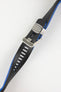 CRAFTER BLUE TD01 Rubber Watch Strap for Tudor Black Bay Series – BLACK & BLUE