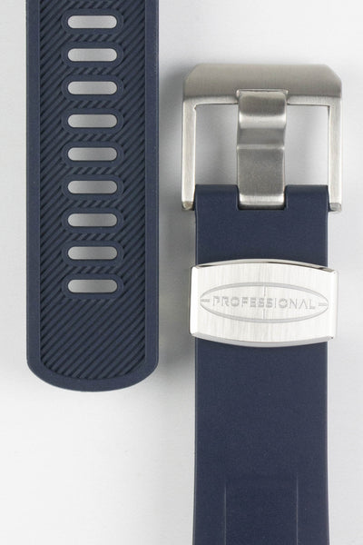 CRAFTER BLUE TD01 Rubber Watch Strap for Tudor Black Bay Series – NAVY