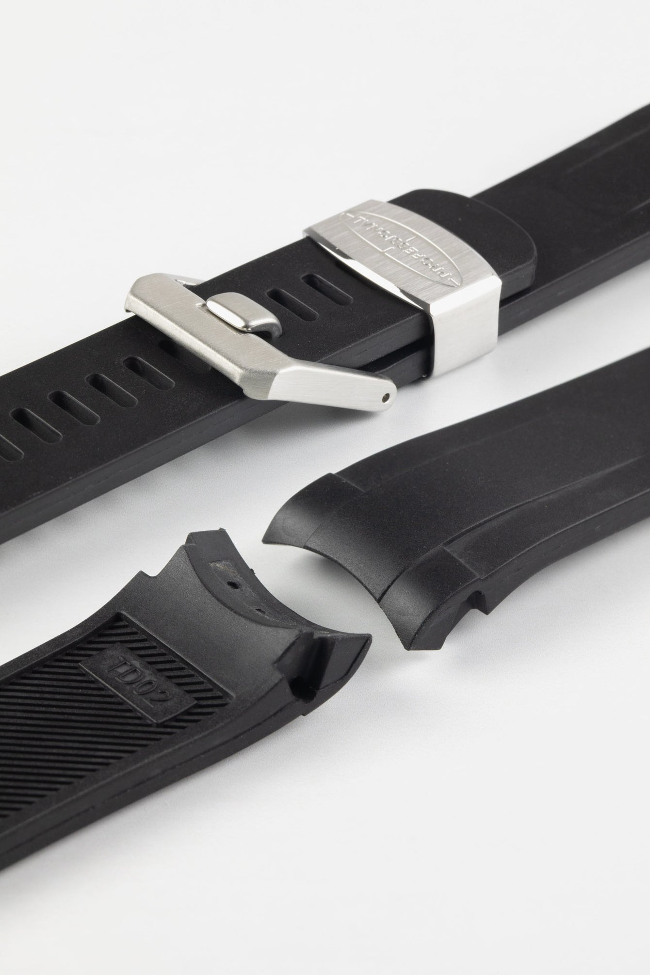 CRAFTER BLUE TD02 Rubber Watch Strap for Tudor Pelagos Series – BLACK