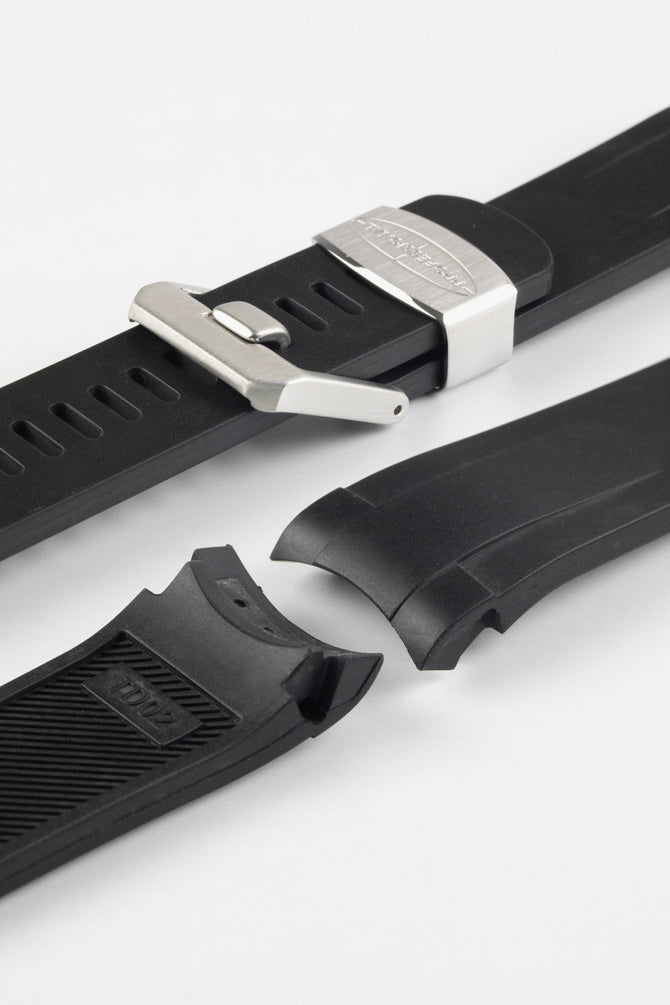 CRAFTER BLUE TD02 Rubber Watch Strap for Tudor Pelagos Series – BLACK