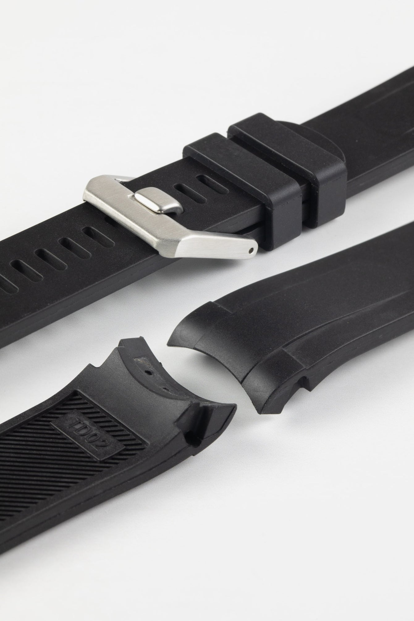 CRAFTER BLUE TD02 Rubber Watch Strap for Tudor Pelagos Series – BLACK
