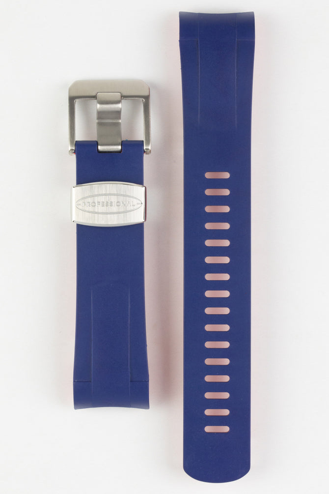 CRAFTER BLUE TD02 Rubber Watch Strap for Tudor Pelagos Series – BLUE & RED