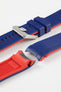 CRAFTER BLUE TD02 Rubber Watch Strap for Tudor Pelagos Series – BLUE & RED
