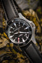 HAMILTON H82335331 Khaki Navy Scuba Automatic 40mm Watch - Black Dial fitted with Di Modell Traveller strap in black