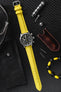 Di-Modell Traveller Polyurethane Nylon Waterproof Watch Strap in Yellow (Promo Photo)