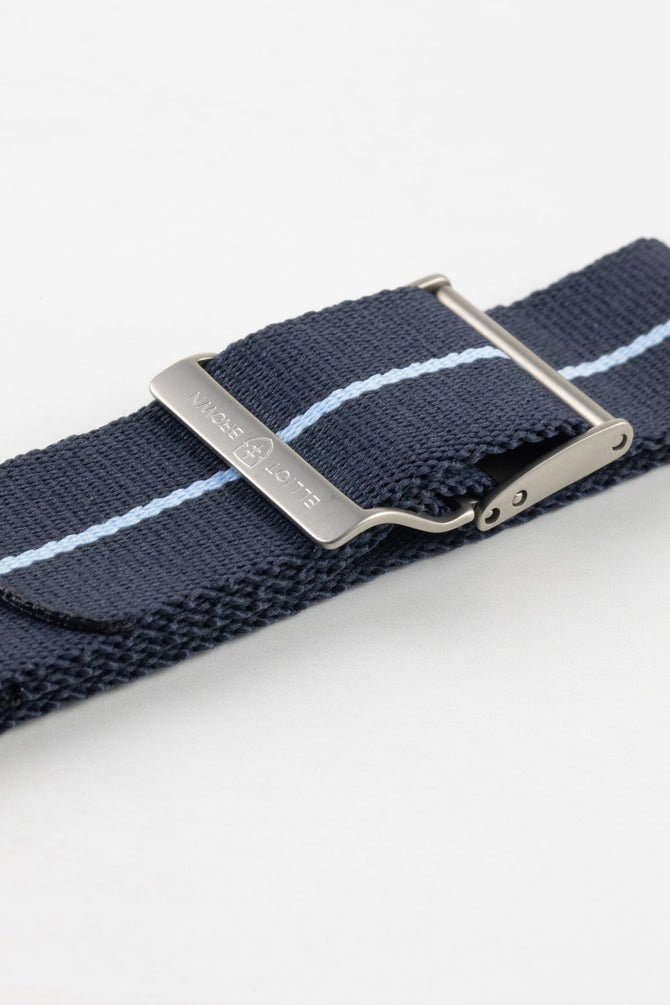 ELLIOT BROWN STR-N14 Webbing Watch Strap DARK BLUE with Stripe – Watch ...