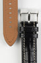 Di-Modell BALI CHRONO Alligator-Embossed Padded Watch Strap in BLACK