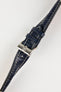 Di-Modell BALI CHRONO Alligator-Embossed Padded Watch Strap in BLUE