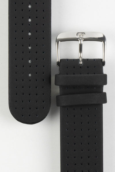 Di-Modell DESIGN Waterproof Sport Leather Watch Strap in BLACK