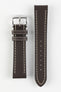 Di Modell Jumpo with polished stainless steel embossed buckle in brown