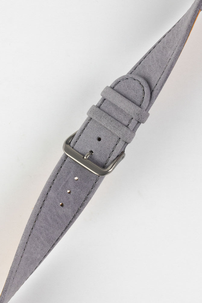 Di-Modell NATURAL Anti-Allergic Leather Watch Strap in GREY