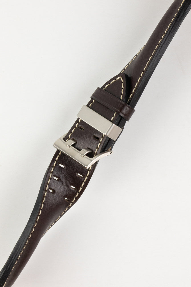 Di-Modell OFFROAD Calfskin Leather Watch Strap in BROWN