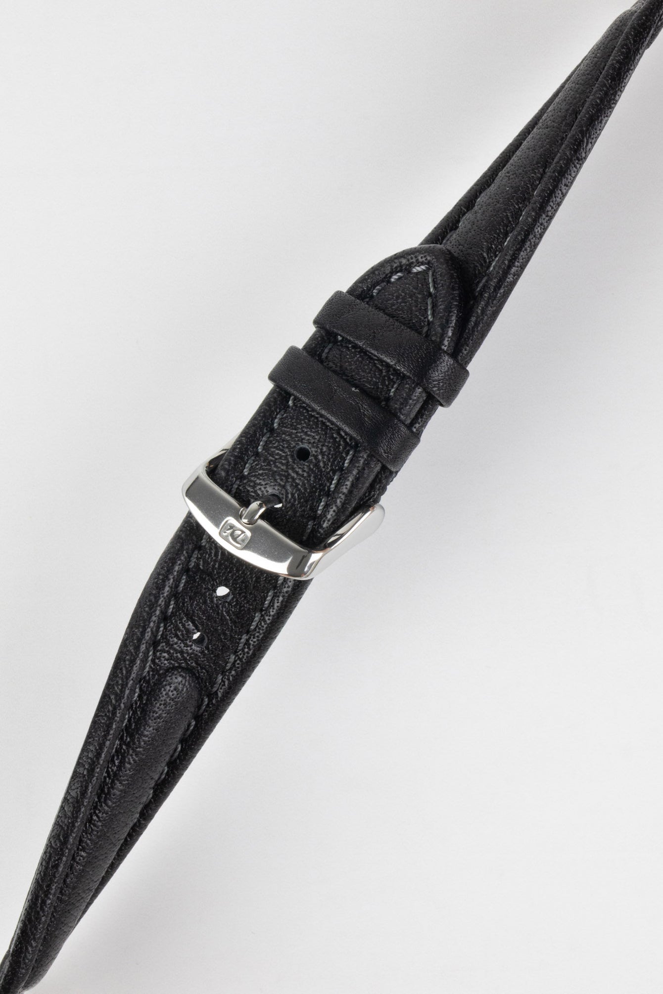 Di-Modell POLO SHERPA Waterproof Padded Leather Watch Strap in BLACK