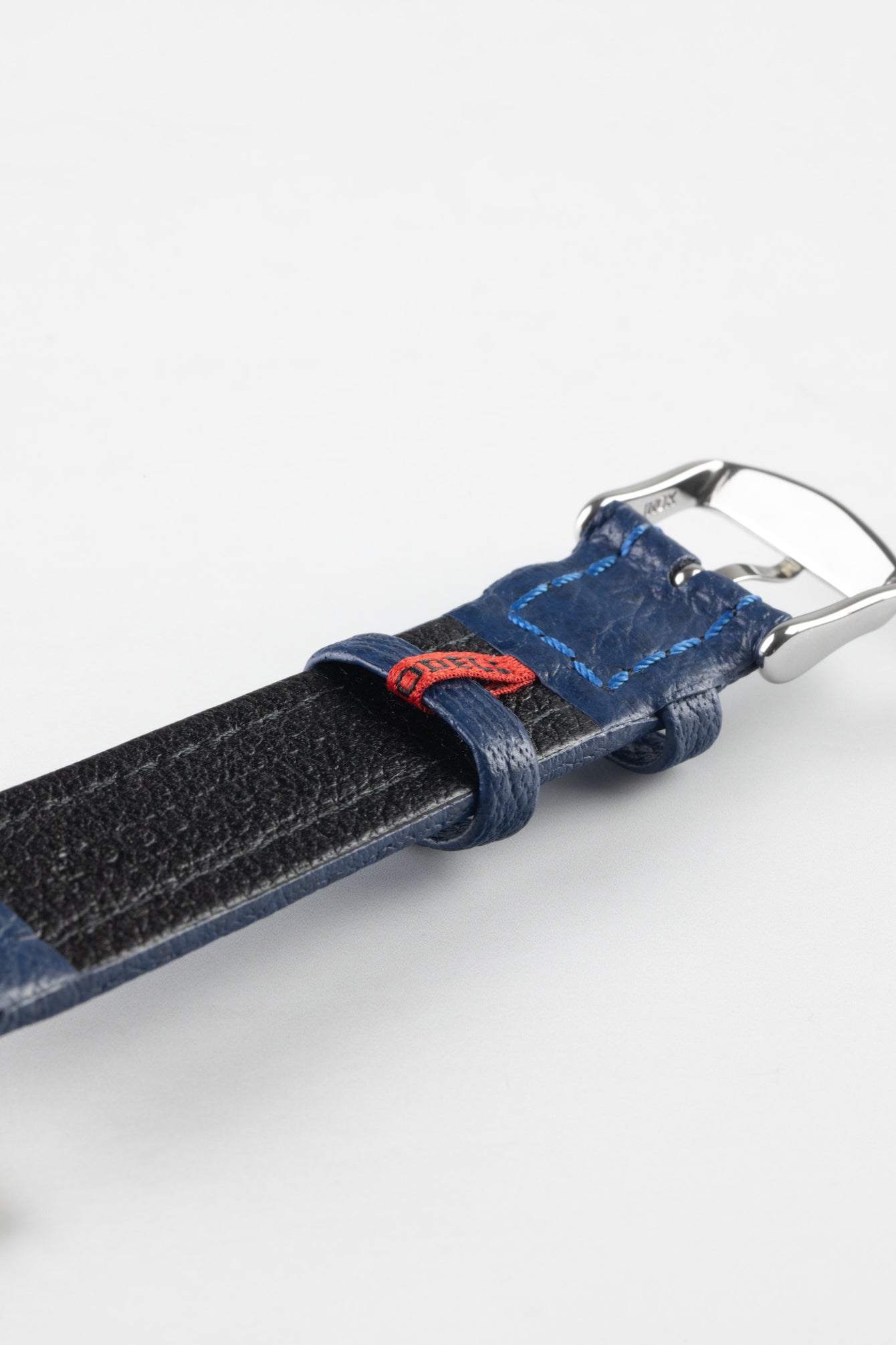 Di-Modell POLO SHERPA Waterproof Padded Leather Watch Strap in BLUE