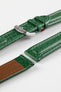 Di-Modell POLO SHERPA Waterproof Padded Leather Watch Strap in GREEN