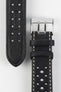 Di-Modell RALLYE Waterproof Sport Leather Watch Strap in BLACK / BEIGE