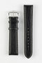 Di-Modell SHARKSKIN Waterproof Leather Watch Strap in BLACK