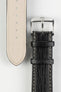 Di-Modell SHARKSKIN Waterproof Leather Watch Strap in BLACK