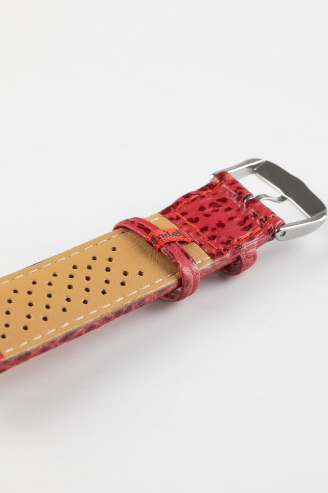 red leather strap watch 