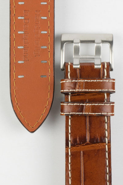 Di-Modell VENEZUELA Pilot Sport Watch Strap in GOLD BROWN