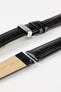 Hirsch DUKE Black Quick-Release Alligator Embossed Leather Watch Strap