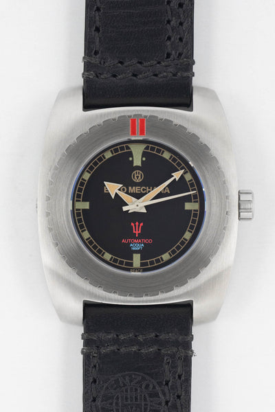 black dial watch