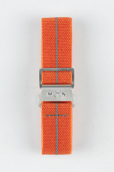 Erika's Originals ORANGE MN™ Strap with DARK GREY Centerline - BRUSHED Hardware