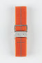 Erika's Originals ORANGE MN™ Strap with DARK GREY Centerline - BRUSHED Hardware