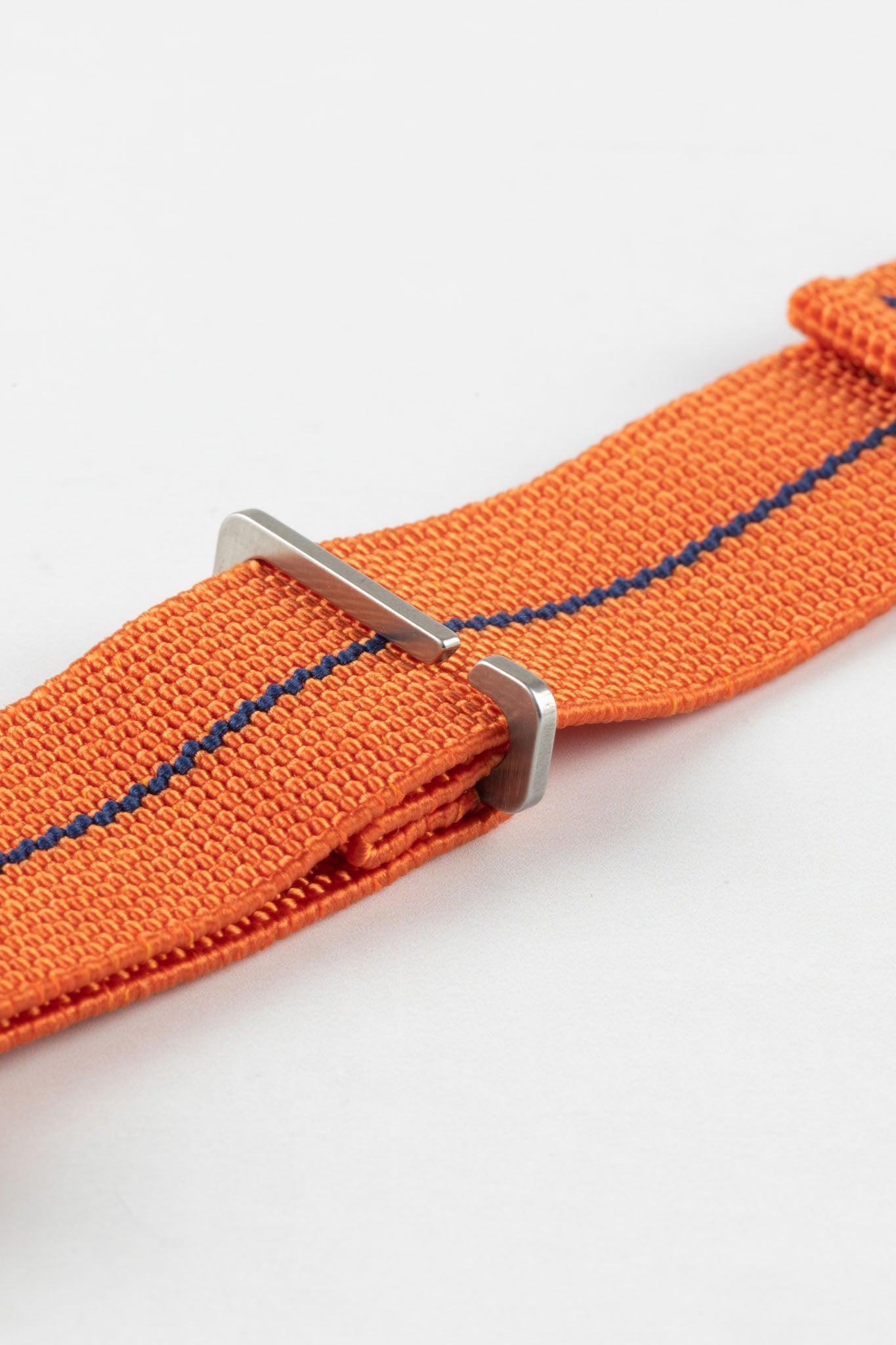 Erika's Originals ORANGE MN™ Strap with NAVY BLUE Centerline Stitch