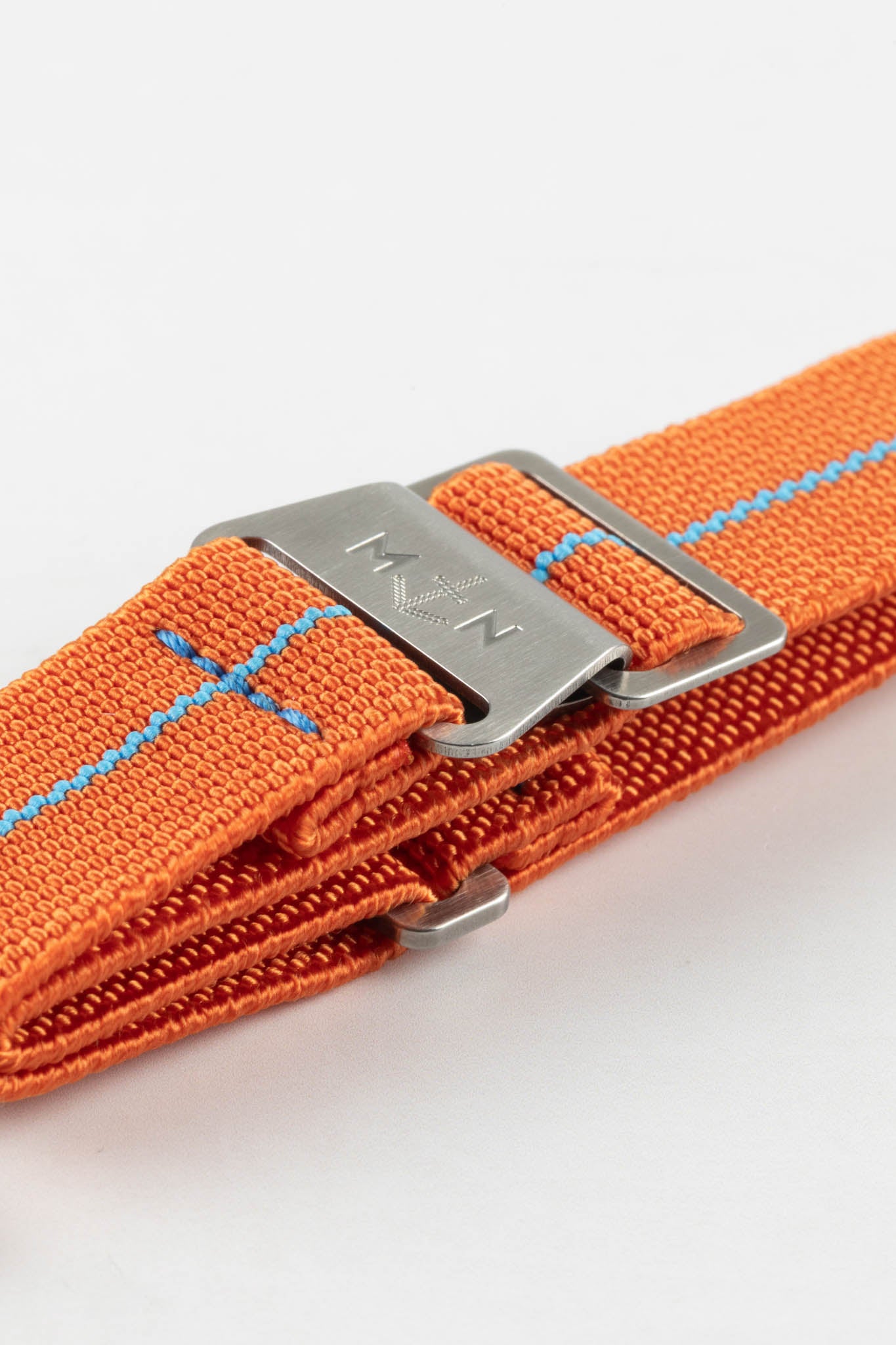 Erika's Originals ORANGE MN™ Strap with TURQUOISE Centerline Stitch