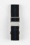Erika's Originals BLACK OPS MN™ Strap with NAVY Centerline - BRUSHED Hardware