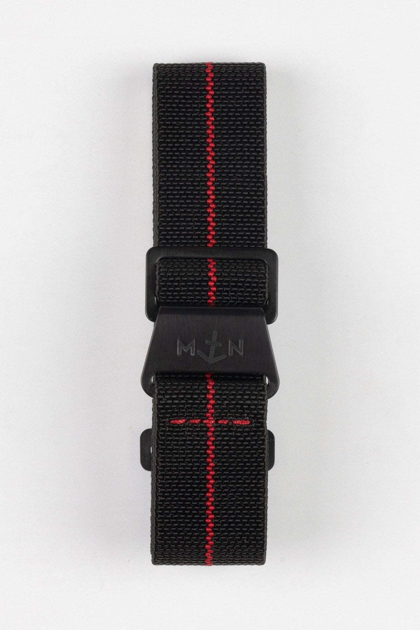 Erika's Originals BLACK OPS MN™ Strap with RED Centerline - BLACK Hardware