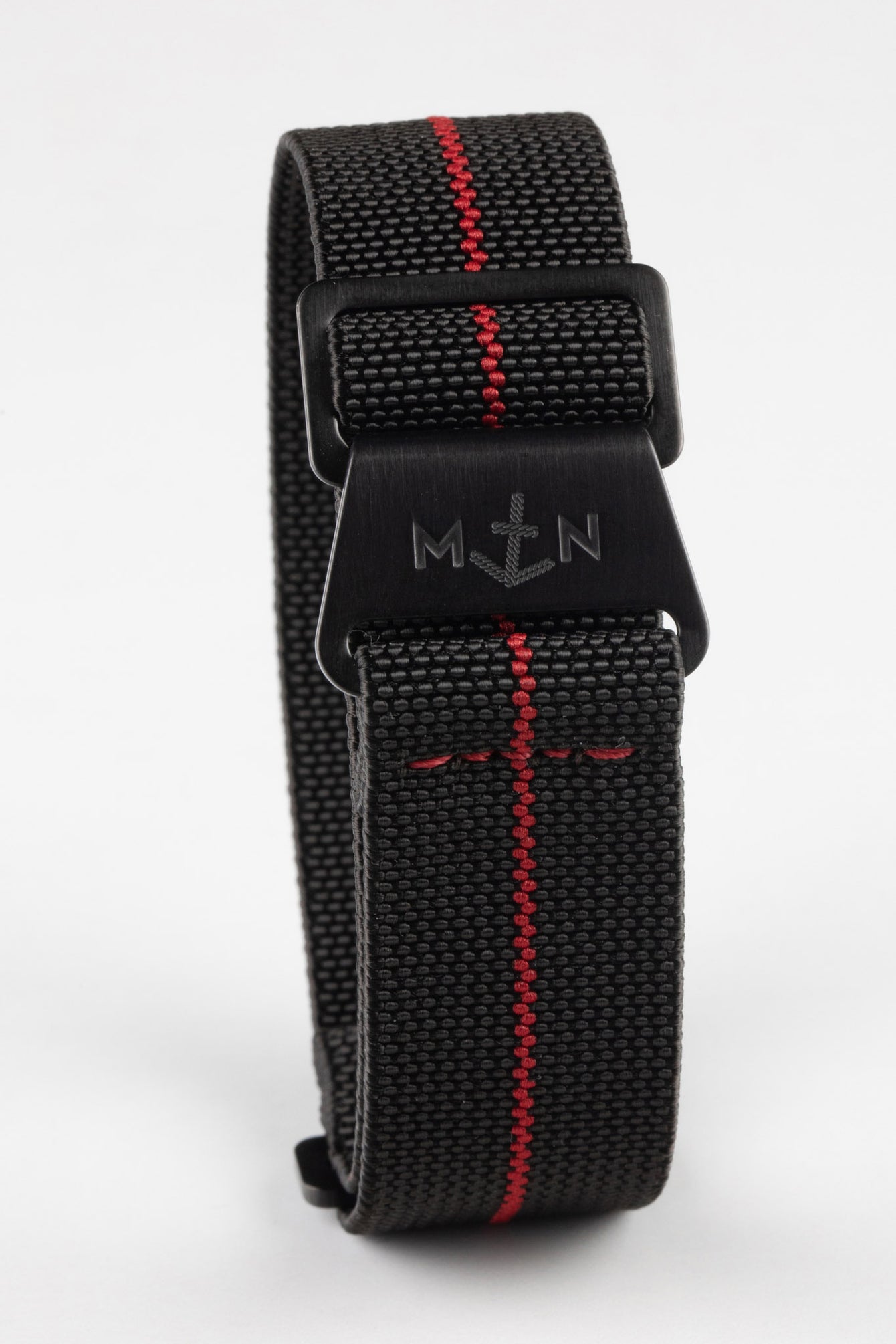 Erika's Originals BLACK OPS MN™ Strap with RED Centerline - BLACK Hardware