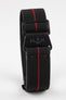 Erika's Originals BLACK OPS MN™ Strap with RED Centerline - BLACK Hardware