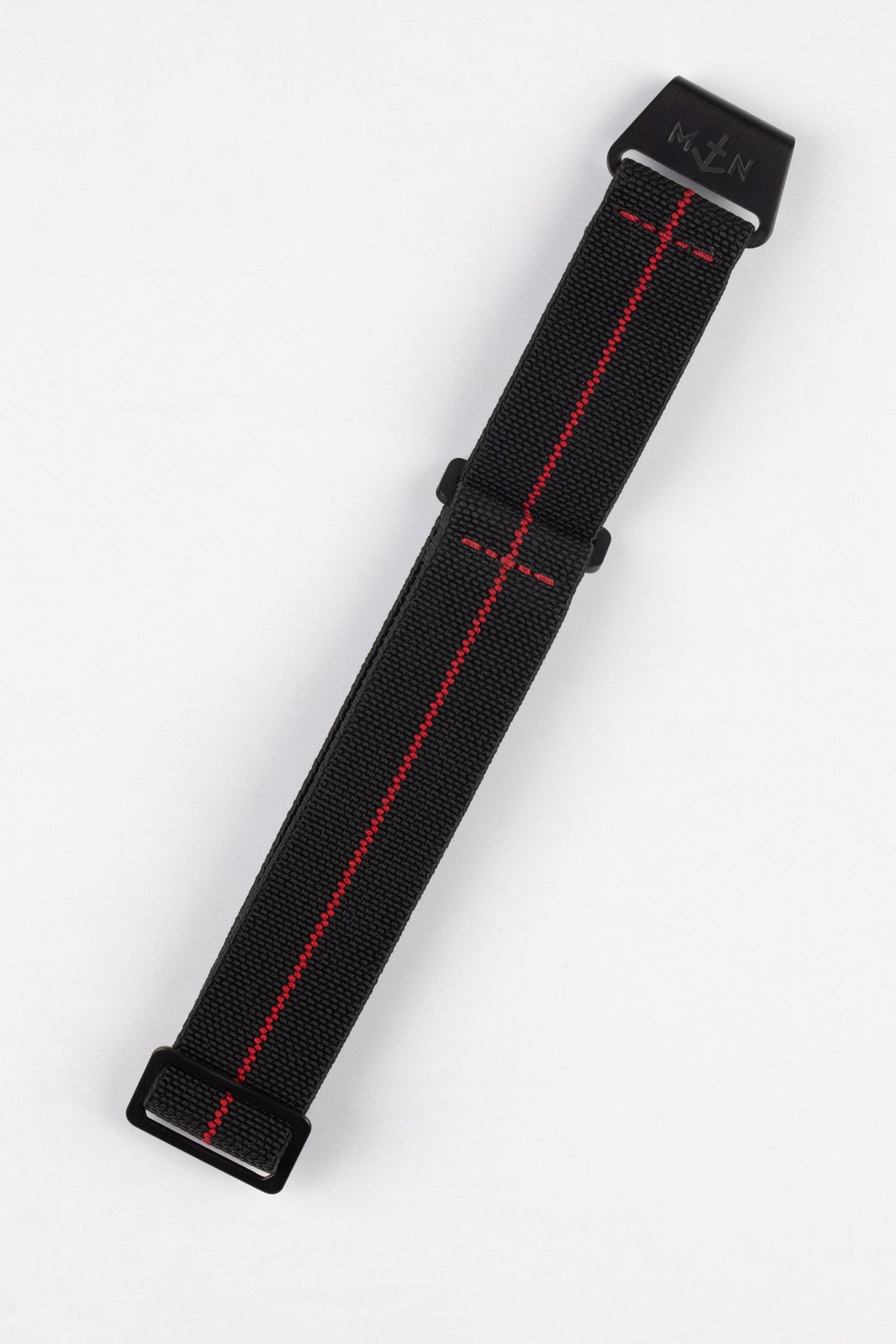 Erika's Originals BLACK OPS MN™ Strap with RED Centerline - BLACK Hardware