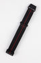 Erika's Originals BLACK OPS MN™ Strap with RED Centerline - BLACK Hardware