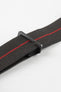 Erika's Originals BLACK OPS MN™ Strap with RED Centerline - BLACK Hardware