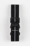 Erika's Originals BLACK OPS MN™ Strap with WHITE Centerline - BLACK Hardware