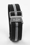 Erika's Originals CORSA MN™ Strap with GREY Centerline - BRUSHED Hardware