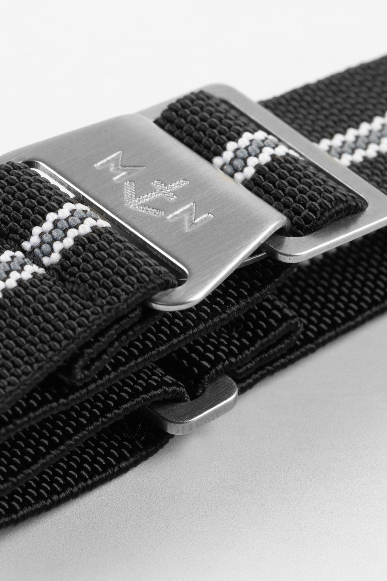 Erika's Originals CORSA MN™ Strap with GREY Centerline - BRUSHED Hardware