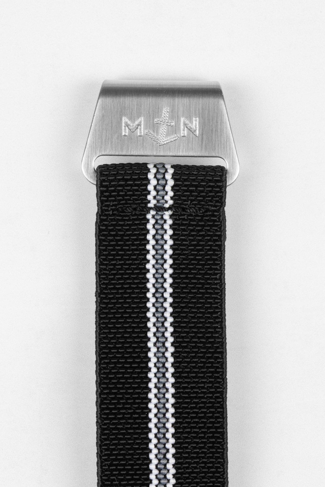 Erika's Originals CORSA MN™ Strap with GREY Centerline - BRUSHED Hardware