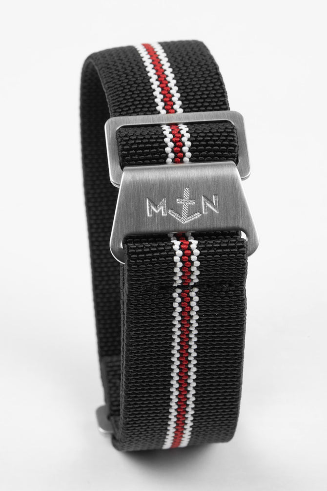 Erika's Originals CORSA MN™ Strap with RED Centerline - BRUSHED Hardware