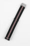 Erika's Originals CORSA MN™ Strap with RED Centerline - BRUSHED Hardware