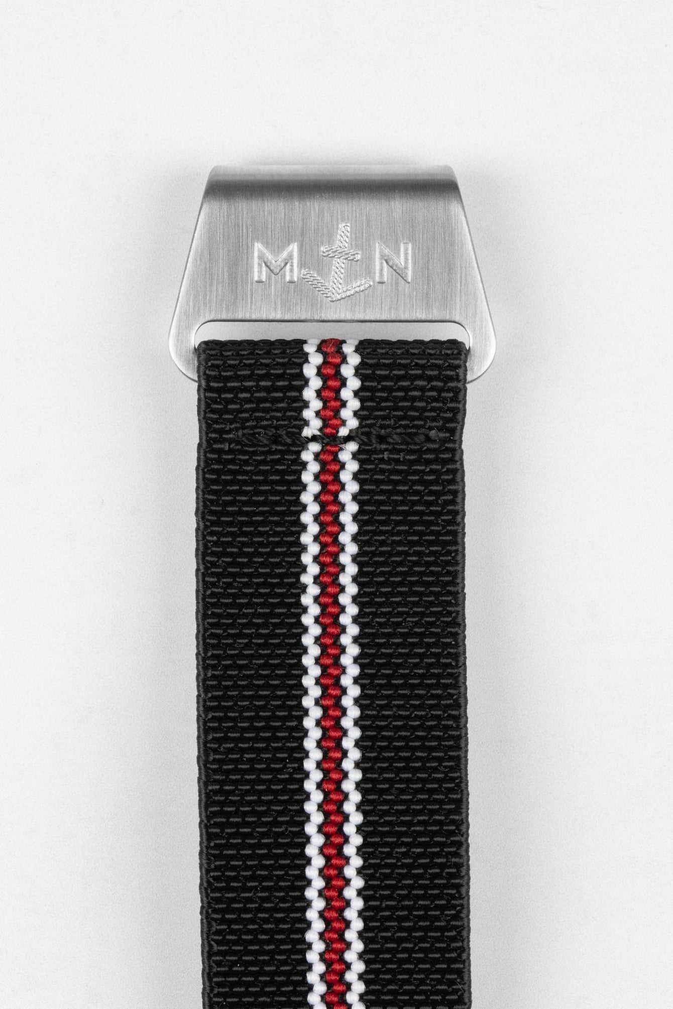Erika's Originals CORSA MN™ Strap with RED Centerline - BRUSHED Hardware