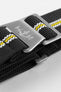 Erika's Originals CORSA MN™ Strap with YELLOW Centerline - BRUSHED Hardware