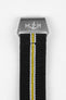 Erika's Originals CORSA MN™ Strap with YELLOW Centerline - BRUSHED Hardware